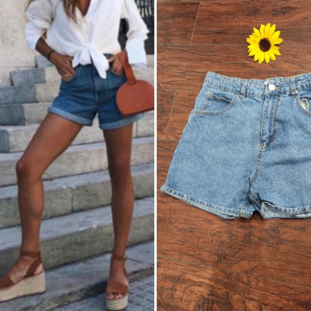 Mom Vintage High Rise jeans shorts